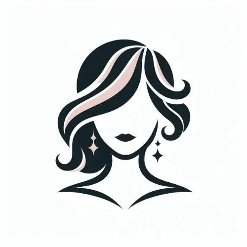 Logo de una empresa de pelucas generado con IA